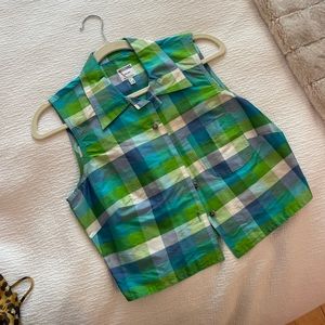 MOSCHINO plaid vest